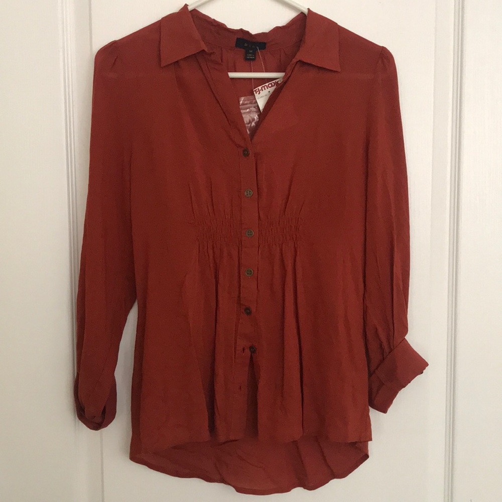 Mine semi sheer blouse